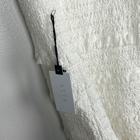 NWT ASTR Smocket Eyelet Midi Dress - Picture 7 of 10